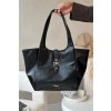 Shopper taška s přezkou NOBO BAG6010-020 (Velikost ONE SIZE, Barva Černá)
