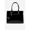 Lakovaná kabelka s vyraženým vzorem NOBO BAG6150-M20 (Velikost ONE SIZE, Barva Černá)