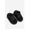 Dětské tenisky s teplým kožíškem  Mireen (Velikost 30, Barva Černá)
