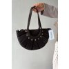 Kabelka z přírodního semiše  Marivane (Velikost ONE SIZE, Barva Černá)
