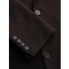 Pánský dvouřadý vlněný kabát V2 OM-COWC-0133 (Velikost S, Barva Černá)