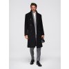 Pánský dvouřadý vlněný kabát V2 OM-COWC-0133 (Velikost S, Barva Černá)