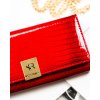 Velká dámská peněženka z lakované kůže (Barva Červená)