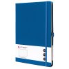 zápisník s pevnou vazbou, formát B5, potištěný linkami (Barva Modrá)