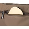 polyesterová taška přes rameno, jednokomorová s vnější kapsou (Barva Béžová)