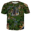 Pánské tričko s fantasy mapou inspirované retro hrami - XXL