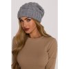 Pletená čepice s copánkovým vzorem M897 (Velikost ONE SIZE, Barva Béžová)