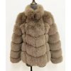 Dámský prošívaný kožich bez kapuce (Barva Khaki, Velikost S)