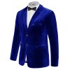 Pánské elegantní sametové sako pro společenské příležitosti (Barva (varianta) Černá, Velikost L)