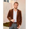 Pánské elegantní sametové sako pro společenské příležitosti (Barva (varianta) Černá, Velikost L)