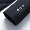 Pánské elegantní společenské sako pro formální příležitosti (Barva (varianta) Tmavě modrá, Velikost 2XL)