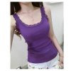 Dámské tílko s krajkovým horním dílem pro každodenní styl (Barva (varianta) Fialová, Velikost ONE SIZE)