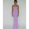 Dámské dlouhé přiléhavé společenské šaty pro večerní akce (Barva (varianta) Fialová, Velikost S)