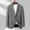 Pánské elegantní společenské sako na oslavy a práci (Barva (varianta) Šedá, Velikost 4XL)