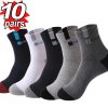 Pánské bambusové sportovní ponožky (Barva (varianta) 5 pairs white)