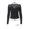 Dámský dvoudílný top se šněrováním (Barva (varianta) Černá, Velikost M)
