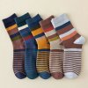 Pánské bavlněné ponožky s módním vzorem na každý den (Barva (varianta) 5pairs Stripe)