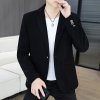 Pánské elegantní sako pro volný čas i společnost (Barva (varianta) Černá, Velikost 2XL)