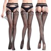 Dámské síťované punčochy s podvazkovým efektem (Barva (varianta) 1pcs 6001, Velikost ONE SIZE)