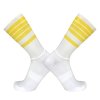 Sportovní cyklistické ponožky s protiskluzem (Barva (varianta) Black Yellow Stripe, Velikost L)