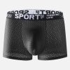 Pánské prodyšné bezešvé boxerky s gumou (Barva (varianta) M063-2-Light gray, Velikost 3XL)