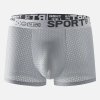 Pánské prodyšné bezešvé boxerky s gumou (Barva (varianta) M063-2-Light gray, Velikost 3XL)
