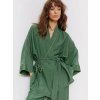 Dámské pohodlné dvoudílné pyžamo s dlouhým rukávem (Barva (varianta) Zelená, Velikost S)