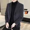 Pánské elegantní společenské sako slim střihu (Barva (varianta) Šedá, Velikost XL)