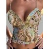 Dámský flitrovaný crop top bez zad (Barva (varianta) Barevná, Velikost L)