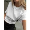 Dámské přiléhavé tričko s krátkým rukávem (Barva (varianta) Bílá, Velikost S)