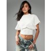 Dámské přiléhavé tričko s krátkým rukávem (Barva (varianta) Bílá, Velikost S)