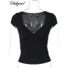 Dámské přiléhavé tričko se čtvercovým výstřihem (Barva (varianta) Černá, Velikost S)