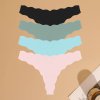 Dámská bezešvá tanga – sada 4 ks (Barva (varianta) SET 3, Velikost M)