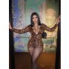 Dámský leopardí bodycon overal s dlouhým rukávem (Barva (varianta) Leopardí, Velikost L)