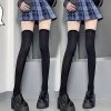 Dlouhé nadkolenky Lolita pro cosplay a módu (Barva (varianta) Black(1pair), Velikost ONE SIZE)