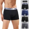 Pánské bavlněné boxerky – 4 ks balení (Barva (varianta) B2 4pcs-pack9, Velikost XL)