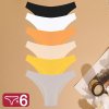 Dámské bezešvé brazilky – 6 ks balení (Barva (varianta) Set3, Velikost M)