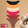 Dámské bezešvé brazilky – 6 ks balení (Barva (varianta) Set3, Velikost M)