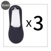 Pánské neviditelné krátké ponožky – 3 páry (Barva (varianta) style 2 skin, Velikost ONE SIZE)