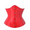 Dámský PVC korzet pod prsa s vyztužením (Barva (varianta) Černá, Velikost 2XL)