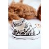 Dětské Tenisky S Leopardím Vzorem  Berni (Velikost 20, Barva Béžová)