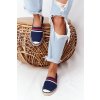 Espadrilky Na Pletené Podrážce Big Star HH274486 (Velikost 38, Barva Modrá)