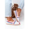 Espadrilky Na Pletené Podrážce Big Star HH274486 (Velikost 38, Barva Modrá)
