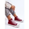 Dámské Klasické Vysoké Tenisky  Remos (Velikost 38, Barva Červená)