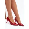Lakované Lodičky Sergio Leone 1336 (Velikost 38, Barva Červená)