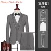 Pánský třídílný oblek pro svatby a formální akce (Barva (varianta) Black 1 button suit, Velikost M)