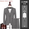 Pánský třídílný oblek pro svatby a formální akce (Barva (varianta) Black 1 button suit, Velikost M)