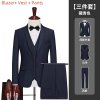 Pánský třídílný oblek pro svatby a formální akce (Barva (varianta) Black 1 button suit, Velikost M)