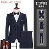 Pánský třídílný oblek pro svatby a formální akce (Barva (varianta) Black 1 button suit, Velikost M)