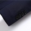 Pánské elegantní sako pro svatby a společenské akce (Barva (varianta) Tmavě modrá 2 buttons, Velikost S)